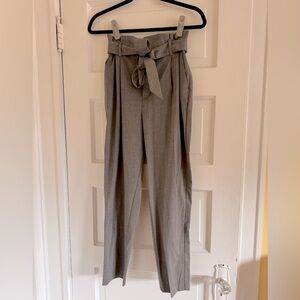 H&M Paperbag Waist Gray Trouser Pant